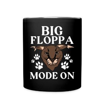 Mode Big floppa sur le mème du chat caracal - Mug uni - noir - Devant