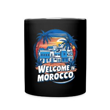 Bienvenue au Village Marocain - Mug uni - noir - Devant