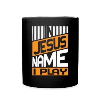Klavier Christliche Musik Jesus Pianist Gott - Tasse einfarbig - Schwarz - Vorne