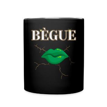 Bègue Parole Bouche Verte Art Moderne - Mug uni - noir - Devant