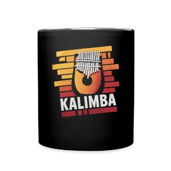 Idiophon Kalimba Geschenk - Tasse einfarbig - Schwarz - Vorne