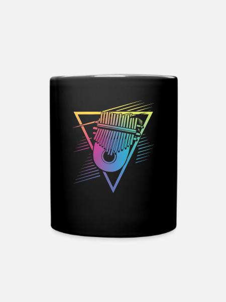 Idiophon Kalimba Geschenk - Tasse einfarbig - Schwarz