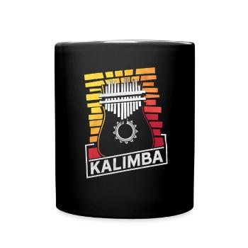 Idiophon Kalimba Geschenk - Tasse einfarbig - Schwarz - Vorne