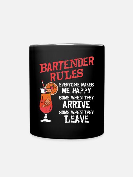 Bartender Mixologist Bartender - Tasse einfarbig - Schwarz