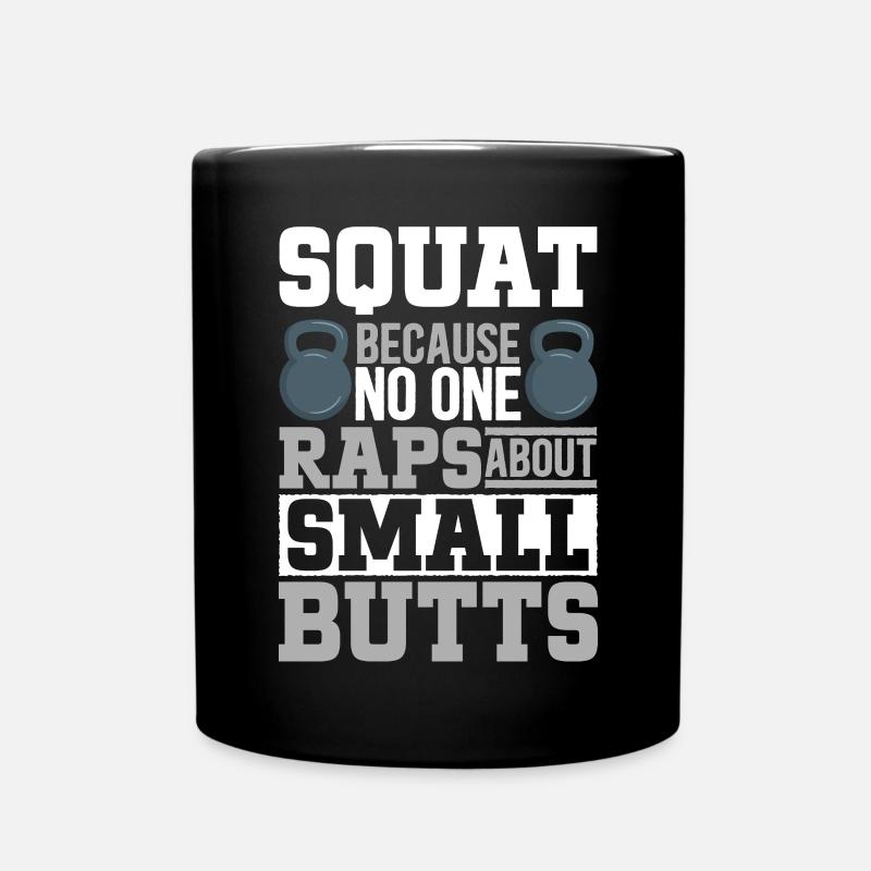 Kettlebell Workout Fitness Training - Tasse einfarbig - Schwarz