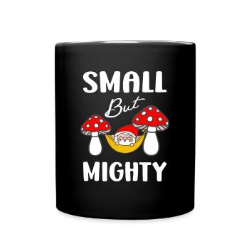 Small But Mightys Funny Gardening Gnome Gifts - Full Colour Mug - black - Front