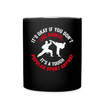 Citations de karaté dictons de karaté combattant de karaté - Mug uni - noir - Devant