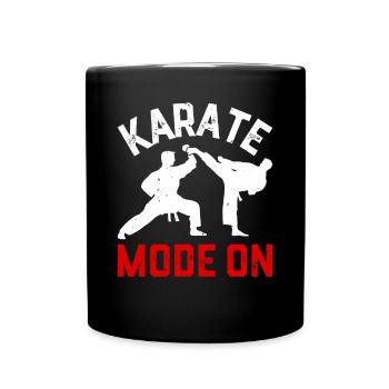 Karate Mode On - Karate Fighter - Full Colour Mug - black - Front