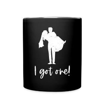 Junggeselle Jungesellenabschied - Tasse einfarbig - Schwarz - Vorne