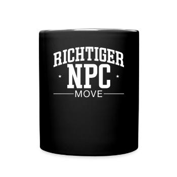 Mouvement de PNJ approprié – Humour et style du joueur - Mug uni - noir - Devant