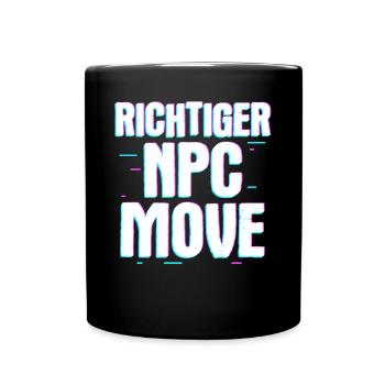 Mouvement de PNJ approprié – Humour et style du joueur - Mug uni - noir - Devant