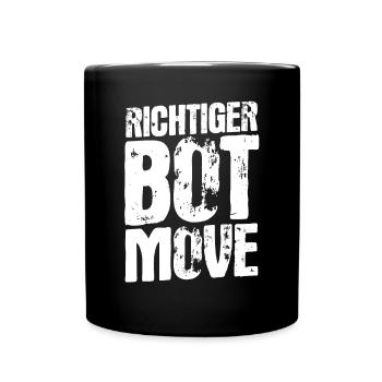 Richtig bot Move – Humour et style de joueur - Mug uni - noir - Devant
