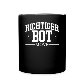 Richtig bot Move – Humour et style de joueur - Mug uni - noir - Devant