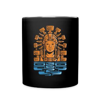 Aztec god Aztec mythology Chalchiuhtotolin - Full Colour Mug - black - Front