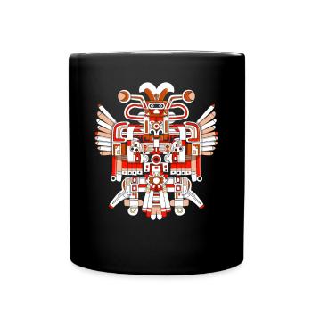 Dieu aztèque mythologie aztèque Chalchiuhtotolin - Mug uni - noir - Devant