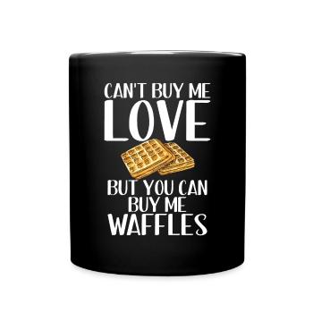 Waffle Lover Gifts - Full Colour Mug - black - Front