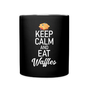 Waffle Lover Gifts - Full Colour Mug - black - Front