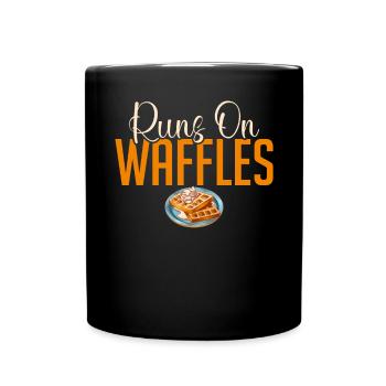 Waffle Lover Gifts - Full Colour Mug - black - Front