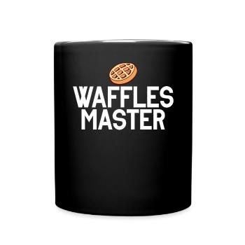 Waffle Lover Gifts - Full Colour Mug - black - Front