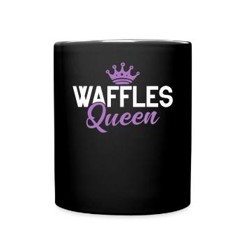 Waffle Lover Gifts - Full Colour Mug - black - Front