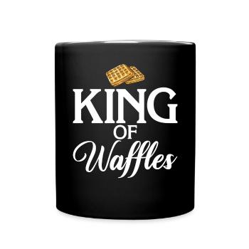 Waffle Lover Gifts - Full Colour Mug - black - Front