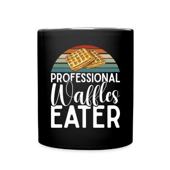 Waffle Lover Gifts - Full Colour Mug - black - Front