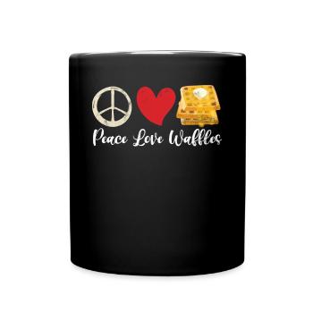Waffle Lover Gifts - Full Colour Mug - black - Front