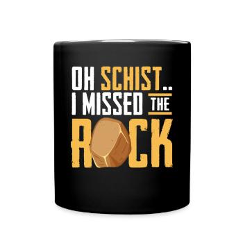 Rock Hunting Mineral Hunter - Full Colour Mug - black - Front