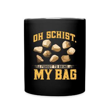 Rock Hunting Mineral Hunter - Full Colour Mug - black - Front