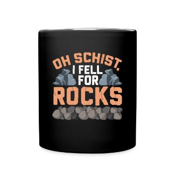 Rock Hunting Mineral Hunter - Full Colour Mug - black - Front