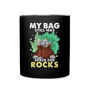 Minéral de chasse aux roches - Mug uni - noir - Devant