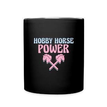 Hobby Horse Power - Hobby Horse Steckenpferd - Full Colour Mug - black - Front