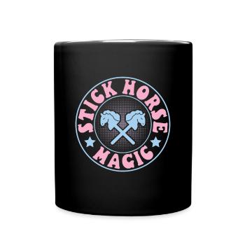Stick Horse Magic - Hobby Horse Steckenpferd - Full Colour Mug - black - Front
