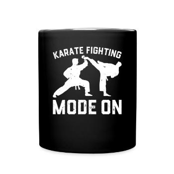 Mode de combat de karaté activé - Combat de karaté - Mug uni - noir - Devant