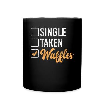 Waffle Lover Gifts - Full Colour Mug - black - Front
