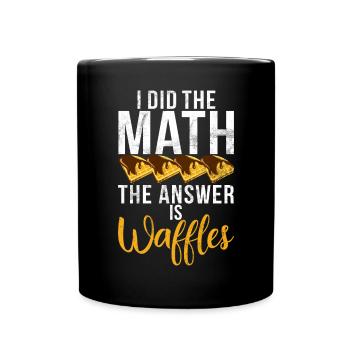 Waffle Lover Gifts - Full Colour Mug - black - Front