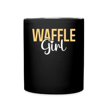 Waffle Lover Gifts - Full Colour Mug - black - Front