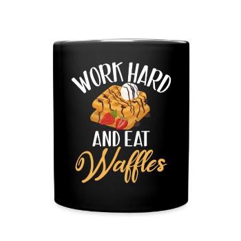 Waffle Lover Gifts - Full Colour Mug - black - Front