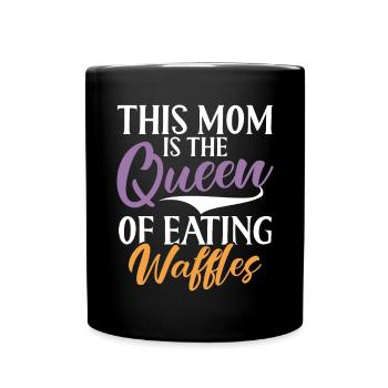 Waffle Lover Gifts - Full Colour Mug - black - Front