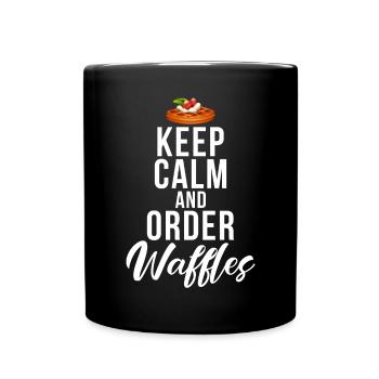 Waffle Lover Gifts - Full Colour Mug - black - Front