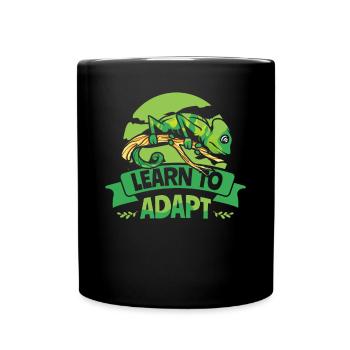 Apprenez à adapter la panthère voilée Chamaeleonidae - Mug uni - noir - Devant