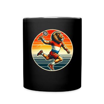 Badminton players and proud Dutch people - Full Colour Mug - black - Front