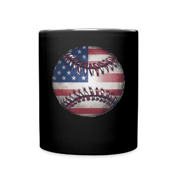 Baseball Men Women Kids Player Pitcher Softball - Tasse einfarbig - Schwarz - Vorne