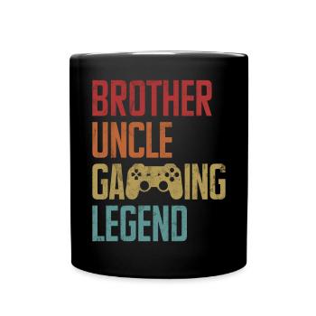 Aimed at Uncle Gaming Uncle Video Games - Full Colour Mug - black - Front