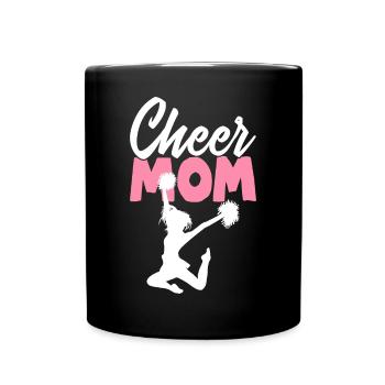 Cheer Mom Cheerleading Cheerleader Cheer Squad - Tasse einfarbig - Schwarz - Vorne
