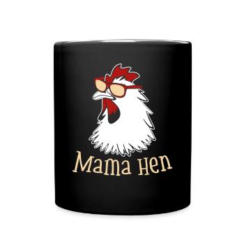 Maman Poule Poulet Maman Fermier Animal De Ferme - Mug uni - noir - Devant