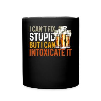 Barman Mixologue Je ne peux pas réparer - Mug uni - noir - Devant