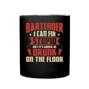 Bartender Mixologist Bartender I - Tasse einfarbig - Schwarz - Vorne