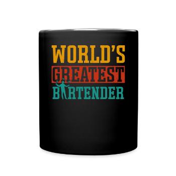 Bartender Mixologist World's - Tasse einfarbig - Schwarz - Vorne