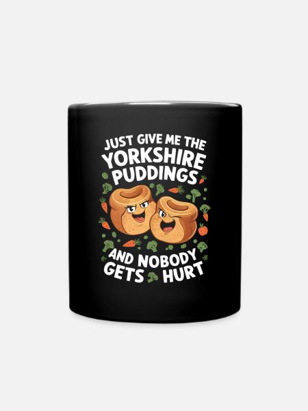 Yorkshire Pudding Geschenk - Tasse einfarbig - Schwarz